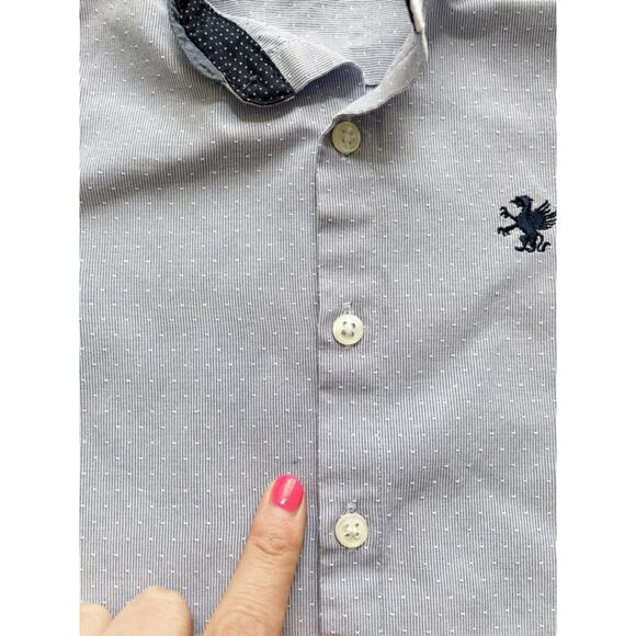 Next Blue Short Sleeve Button Down Shirt Size 5y - Picture 5 of 5